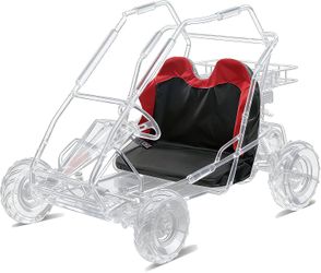 Go Kart Double Seat Cover Black and Red