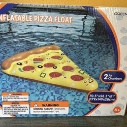 New Greenco inflatable pizza pool  float  