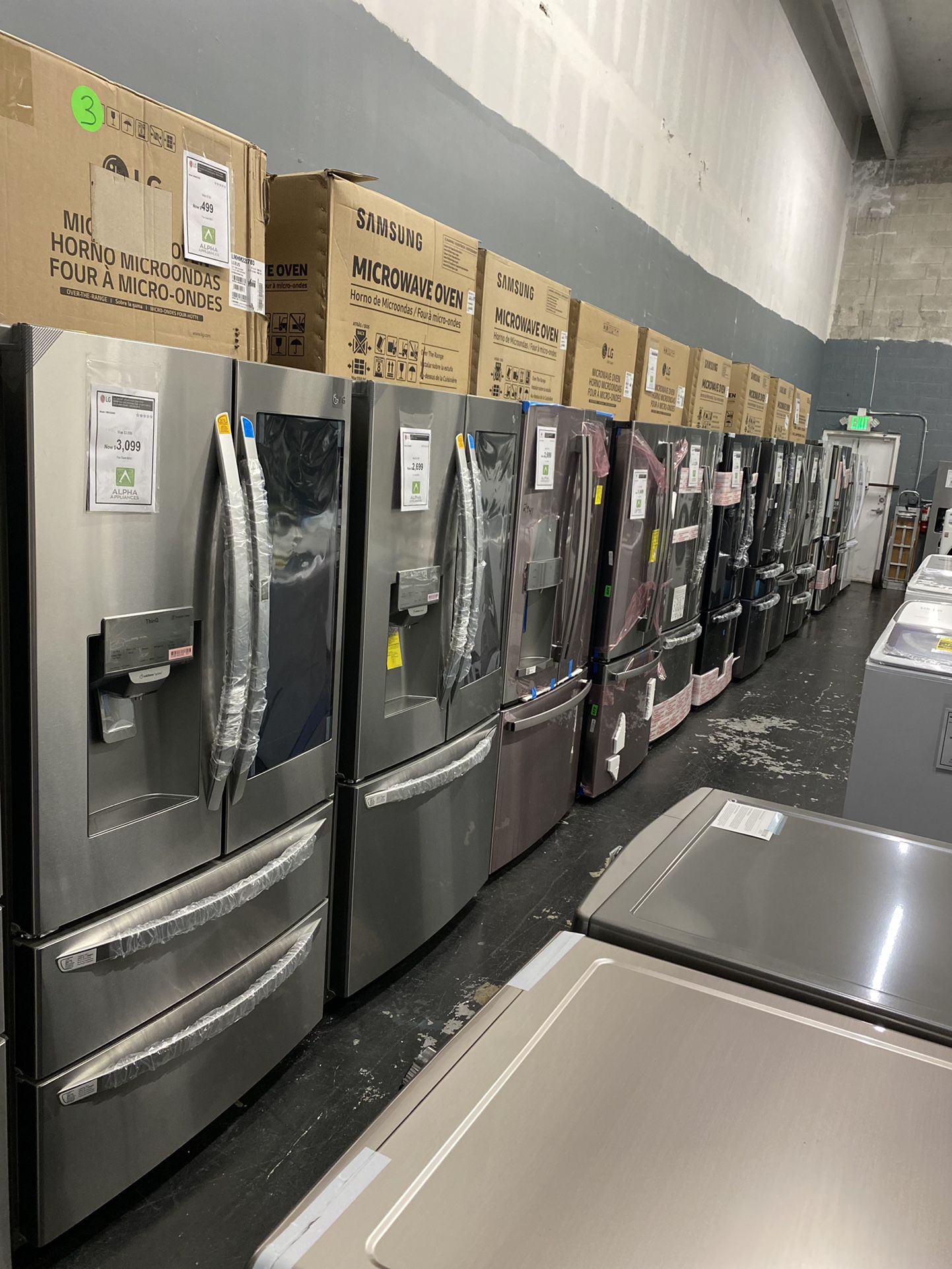 Appliances, New, New with scratch or dent, Refrigerator, Stove, Microwave, Dishwasher, Washer, Dryer, Range.  No Credit Needed $39 down payment Lavado
