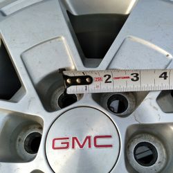 4 Gmc Rims With Tires Size 16 Not For Full Size Truck Or Suv. 6 Lugs Measures  2 1/4"