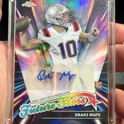 Drake Maye Future Stars Rookie Auto Topps Football