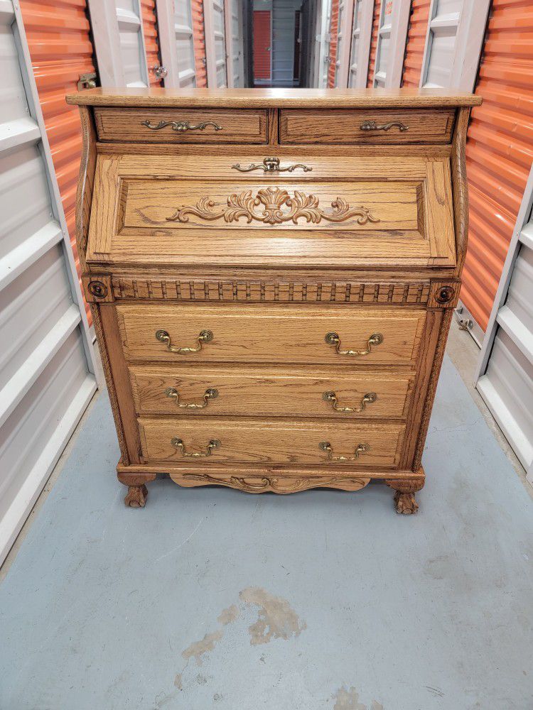 French Vintage Writing Bureau  Writing Desk/Chest Of Drawers 