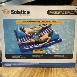 Brand New 2-Person Float w/ Cup Holders + Ice Bucket