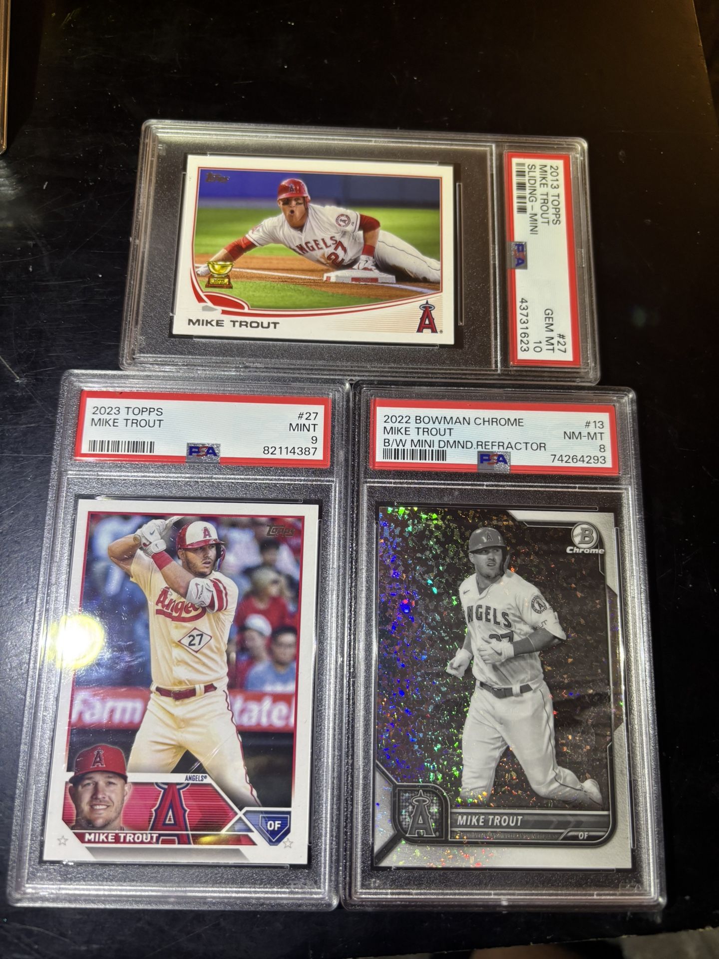 Mike Trout 3 Card Lot