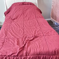 White Twin Charging Bed Frame 