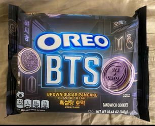 OREO LIMITED EDITION BTS BROWN SUGAR PANCAKE FLAVOR CREME SANDWICH COOKIES