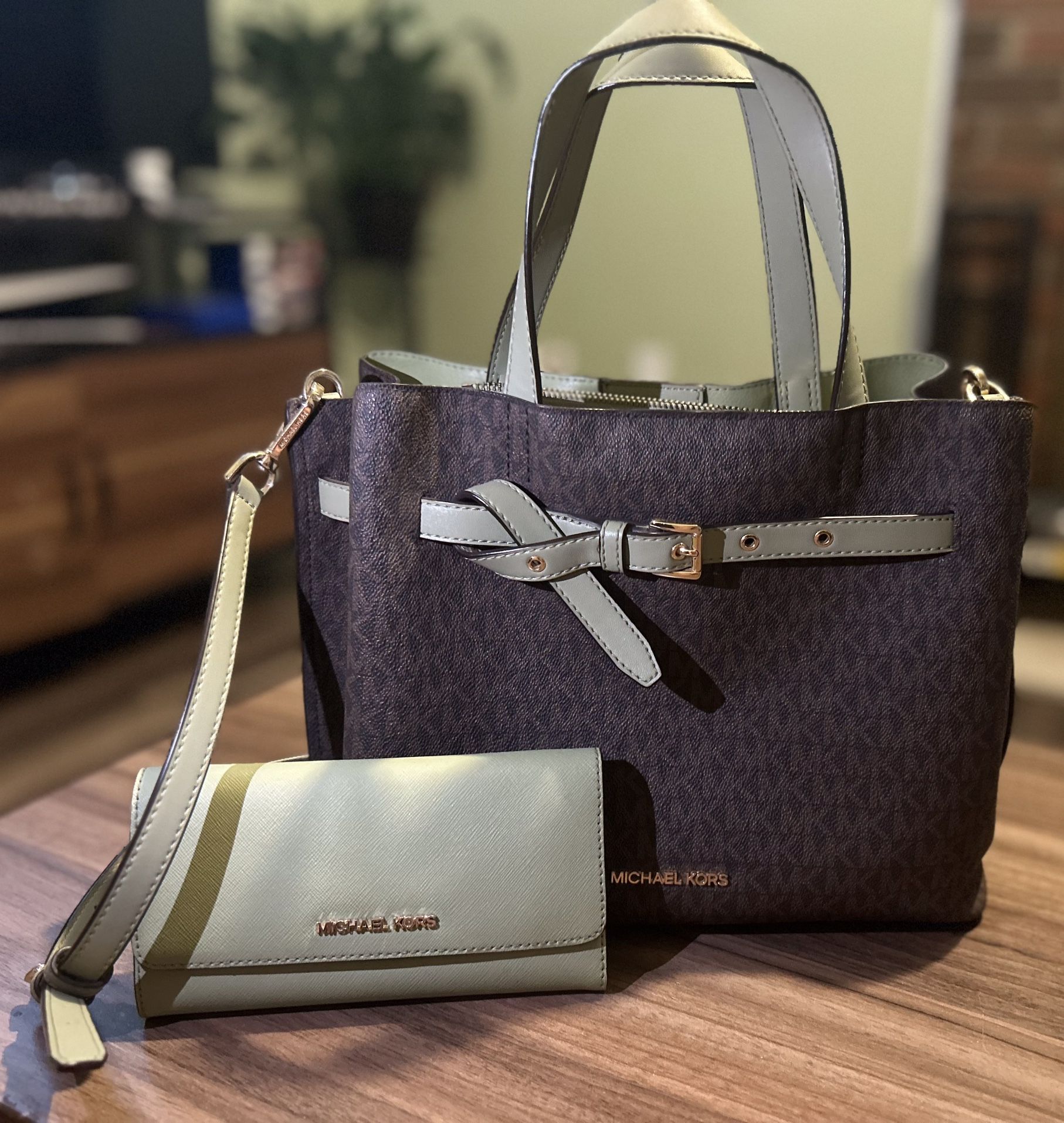 Michael Kors Purse And Matching Wallet