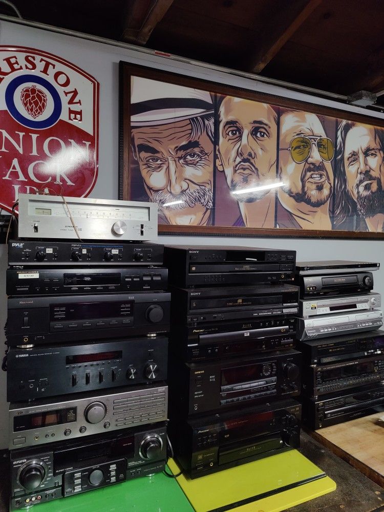 Stereo Equipment, Receivers, Tuners, CD Players, VHS 