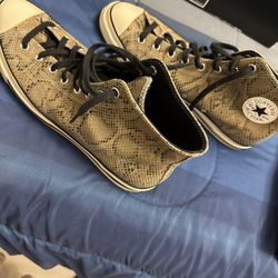  converse all star high tops snake print