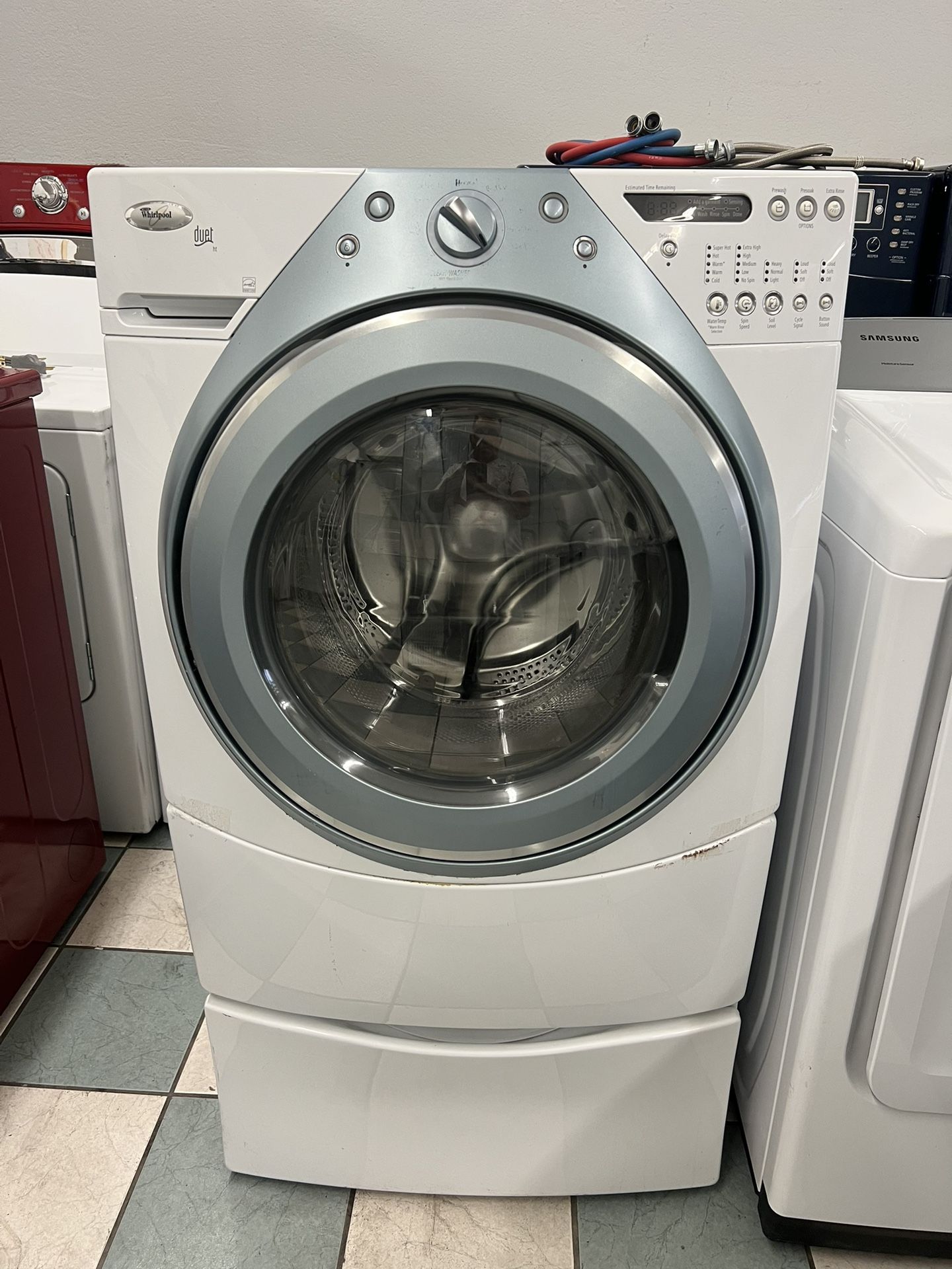 Whirlpool Washer With Pedestal( Delivery Available)