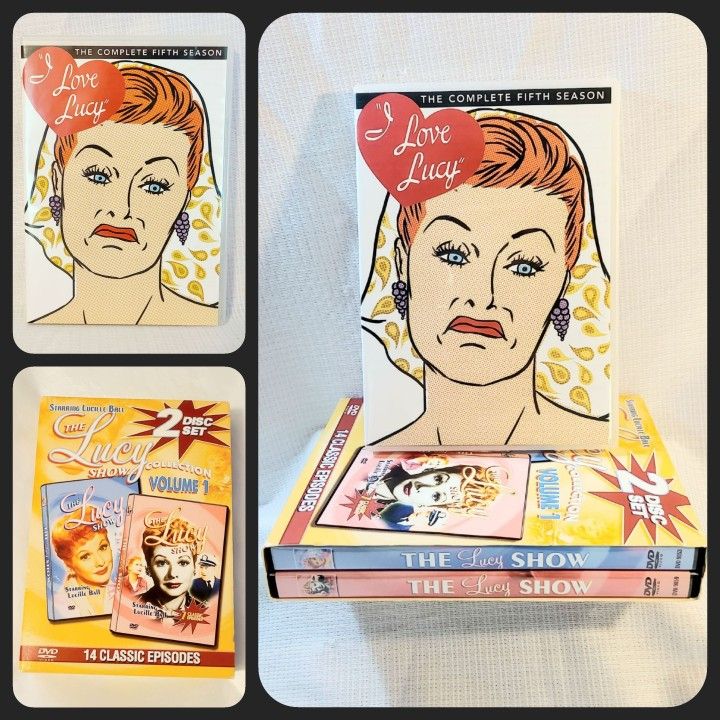 (2) Lucille Ball DVD Sets I Love Lucy Fifth Season & The Lucy Show 14 Episodes