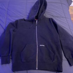 Supreme Double Hood Face Mask Zip Up Hoodie - Size M
