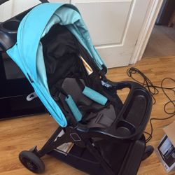 Blue Safety First Baby Stroller 