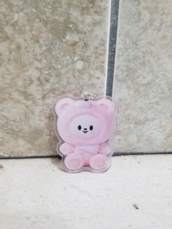 Stray Kids/Skzoo New Non Official Skzoo Pink Bear Leebit Acrylic Keychain