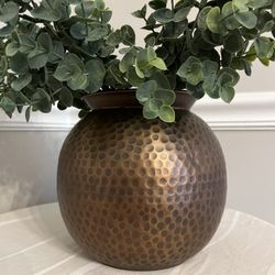 Urban Farm Antique Vintage Hammered Copper Big Pot Made In India 