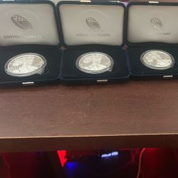 5 1oz silver bullet coins
