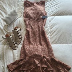 Mauve Mermaid Style Dress
