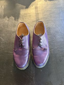 REAL VINTAGE 90s Dr. Martens Purple Leather Oxfords Made in England UK 4 US Womens 6