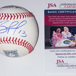 SALVADOR PEREZ SIGNED AUTOGRAPHED HOF MLB BASEBALL KANSAS CITY ROYALS JSA COA!