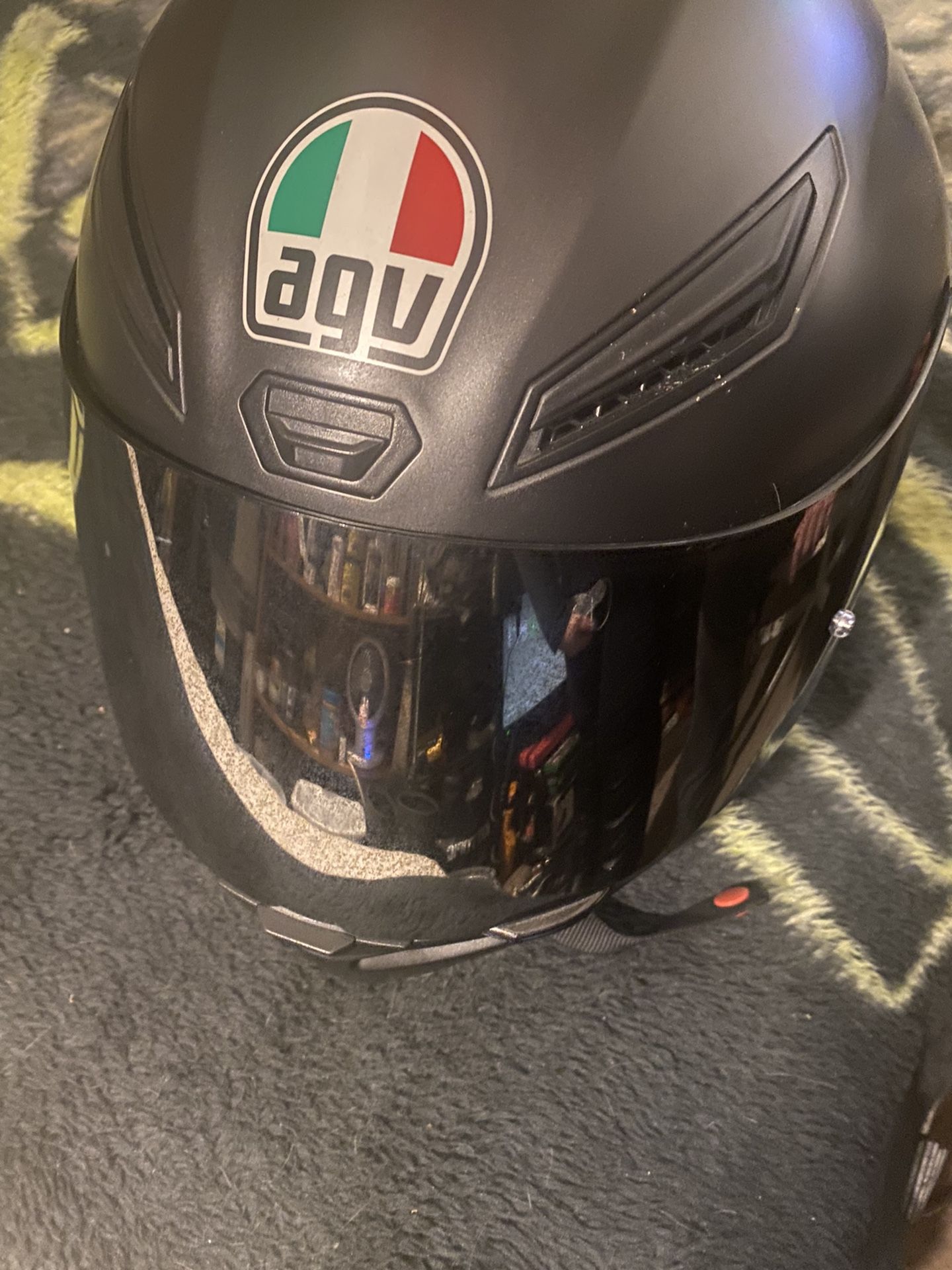 AGV Matte Full Face Helmet W Cardo Bluetooth for Sale in Tacoma
