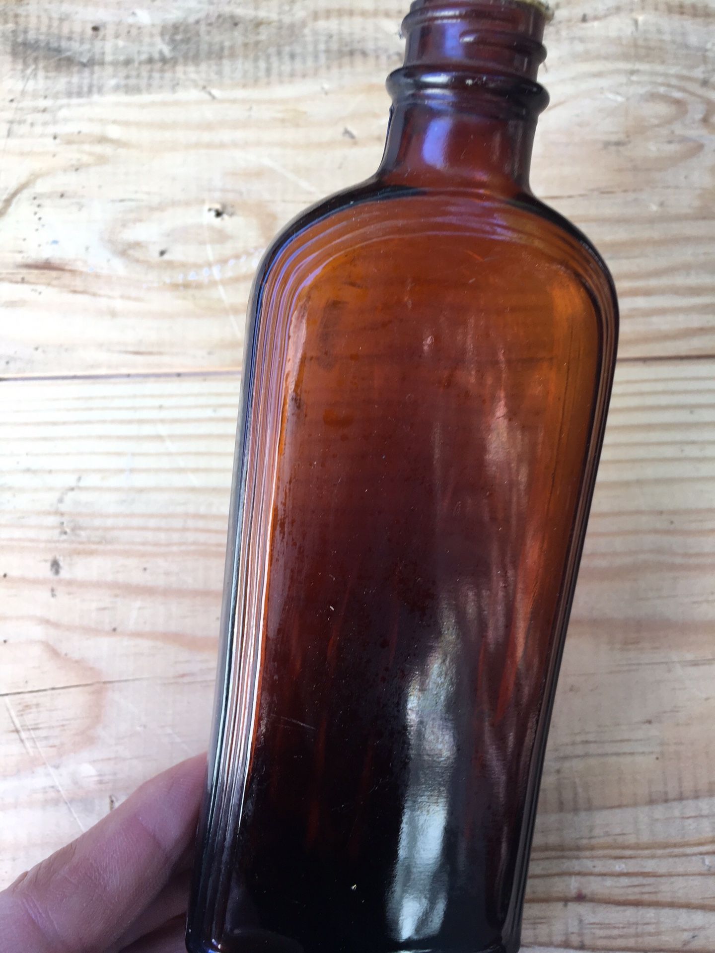 Antique very old glass bottle