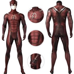 Injustice 2 The Flash Costume Cosplay Suit Barry Allen - Size Large
