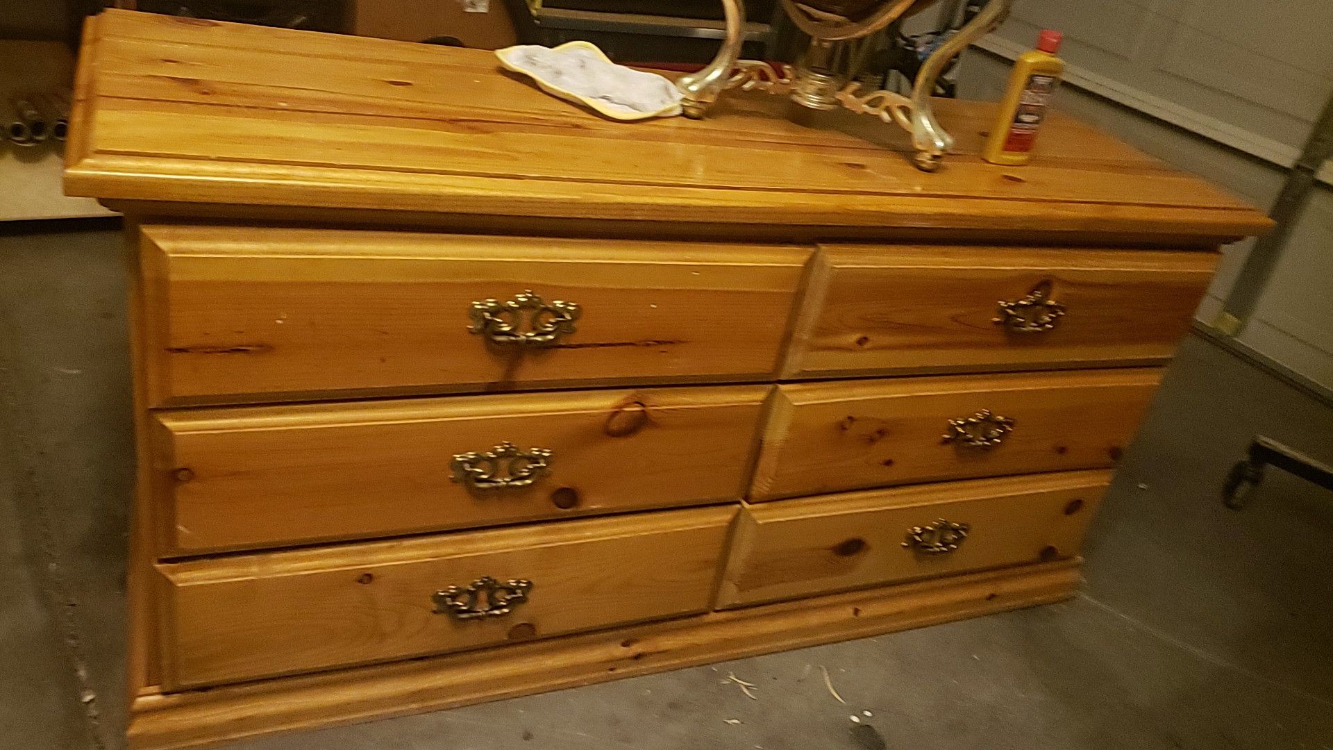 Oak dresser, 6 drawer