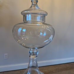 Glass Decanter Candy Dish 