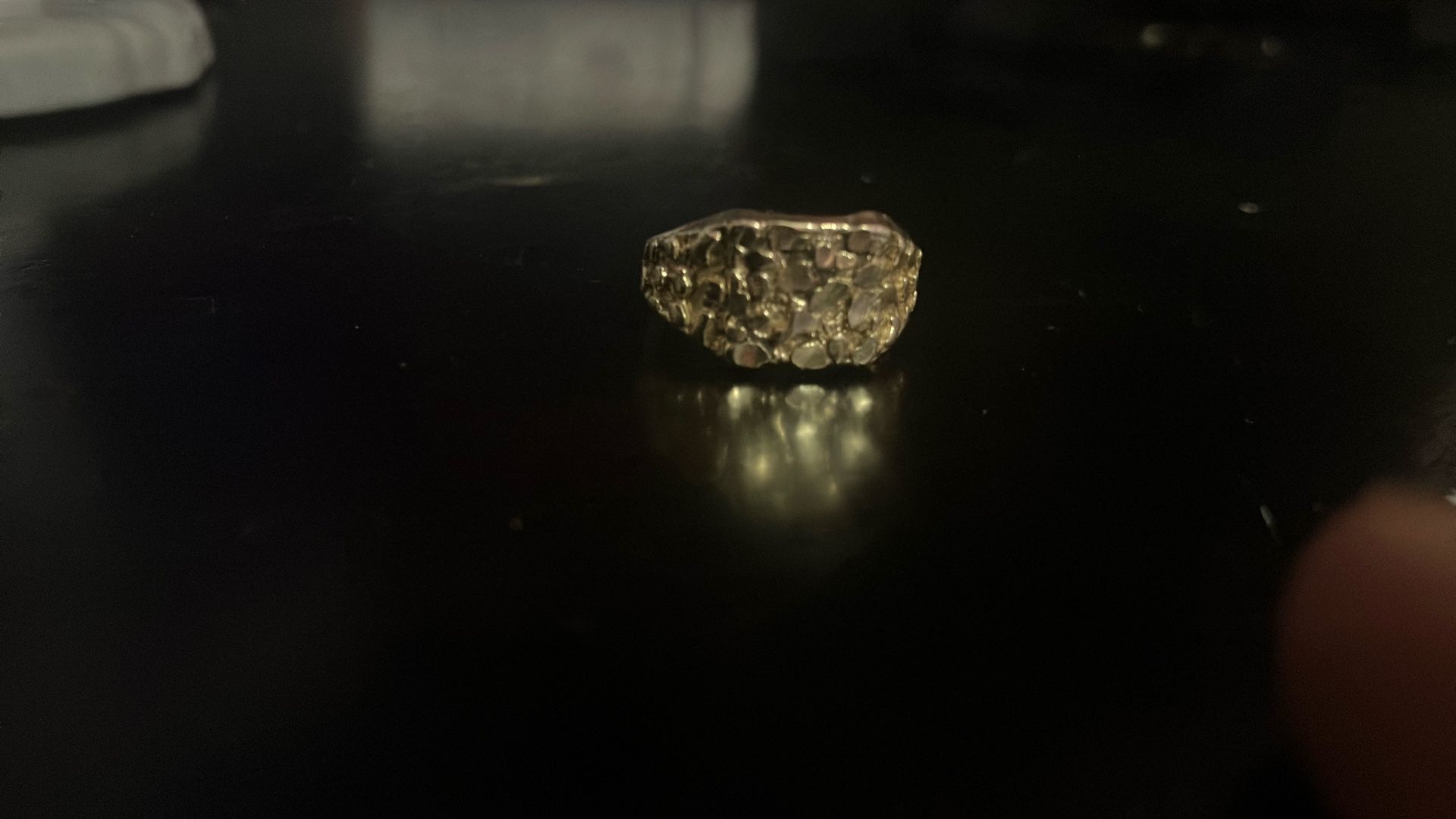 Nugget ring 10k 2.3 grams