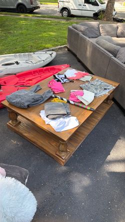 Heavy duty coffee table for sale - Wood Oak