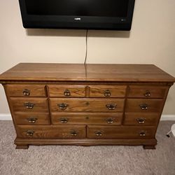 Solid Oak Dresser For Sale $245