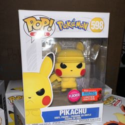 Flocked Pikachu Funko