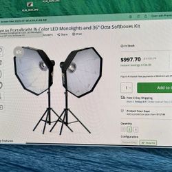 Continuous lighting set