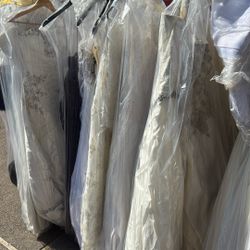 Assortment of wedding gowns