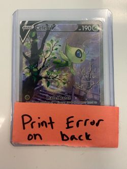 Pokemon Celebi V Print Error
