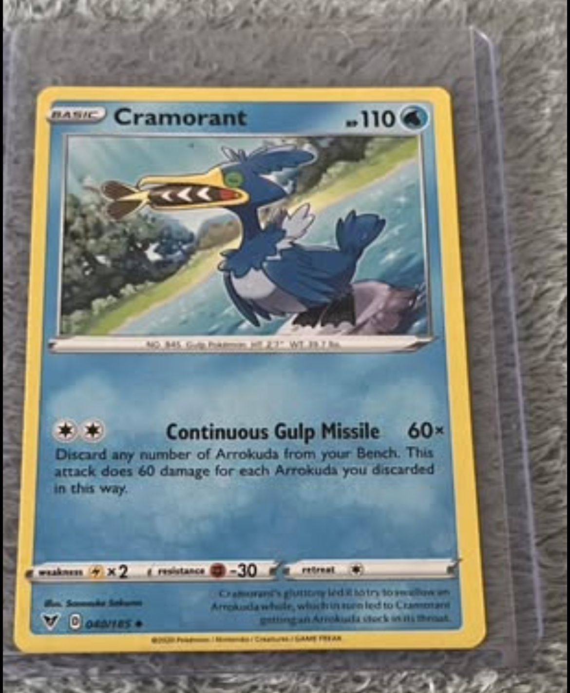 40/185 Cramorant - Vivid Voltage - Uncommon Pokemon TCG Card