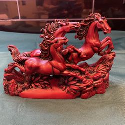 Vintage 3 Wild  Horses Galloping 