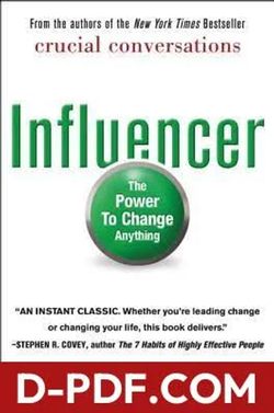 Influencer The Power To Change Anything Book Crucial Conversations Authors