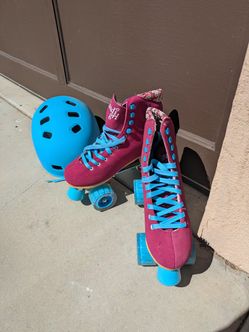Pink And Blue Candi Girl Skates Size 9 