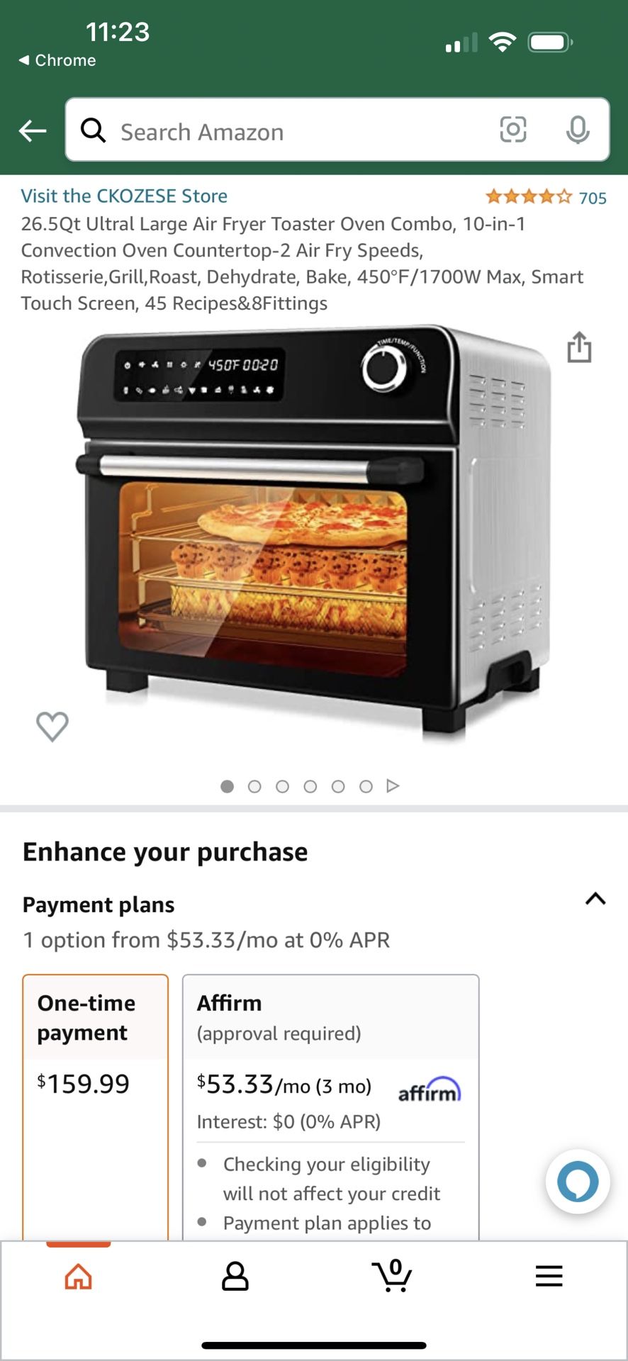 “New” Air Fryer Toaster oven 