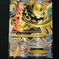 Pokémon TCG Mega-Steelix-EX Steam Siege 109/114 Holo Full Art