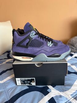 GS Youth Jordan 4 Retro Lakers