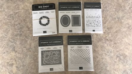 Stampin up 3D embossing folders,