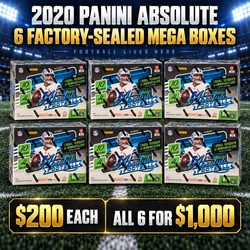 2020 Panini Absolute Football Mega Boxes – Factory Sealed