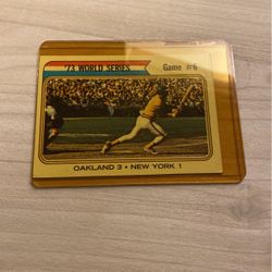 Baseball Card 73 World Series 