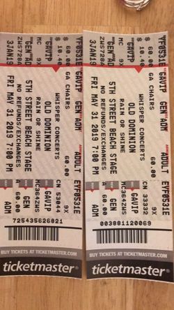 Old Dominion Tickets