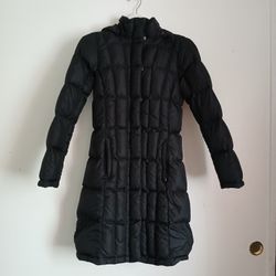 The North Face 550 Women's Long Down Hooden Parka Size XS Black