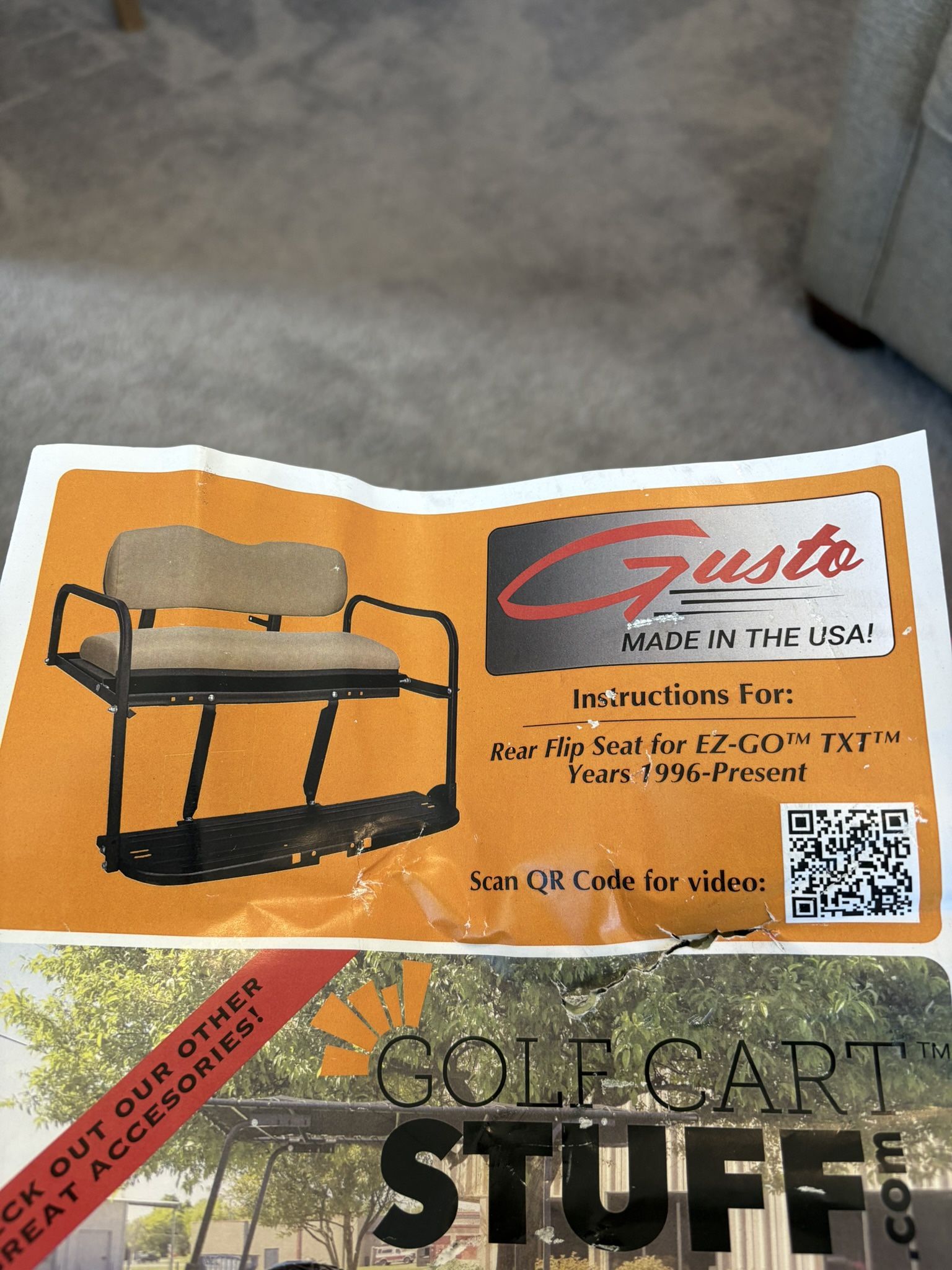 New Back Seat Set For Ezgo Golf Carts.