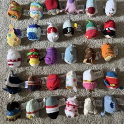 Lot of 30 Disney and Marvel Mini Plush Tsum Tsums