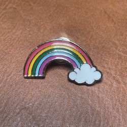 Rainbow Cloud Enamel Pin